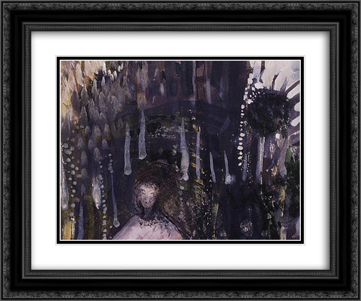 Princess 24x20 Black Ornate Wood Framed Art Print Poster with Double Matting by Saryan, Martiros