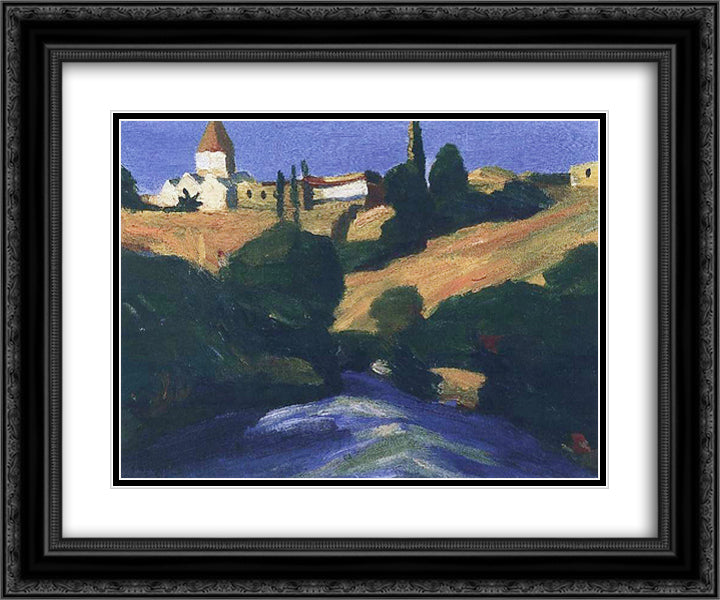 Surb Sarkis (St. Sarkis Church in Yerevan) 24x20 Black Ornate Wood Framed Art Print Poster with Double Matting by Saryan, Martiros