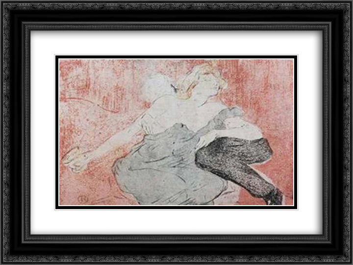 Razuzdanost 24x18 Black Ornate Wood Framed Art Print Poster with Double Matting by Sternen, Matej