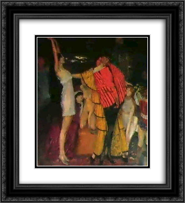 Tale of the doomed prince 20x22 Black Ornate Wood Framed Art Print Poster with Double Matting by Kurzweil, Max