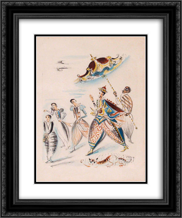 Untitled 20x24 Black Ornate Wood Framed Art Print Poster with Double Matting by Possoz, Mily