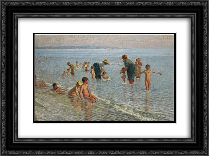 Summer 24x18 Black Ornate Wood Framed Art Print Poster with Double Matting by Cannicci, Niccolo