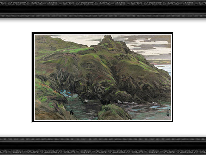 Enlightenment 24x18 Black Ornate Wood Framed Art Print Poster with Double Matting by Roerich, Nicholas