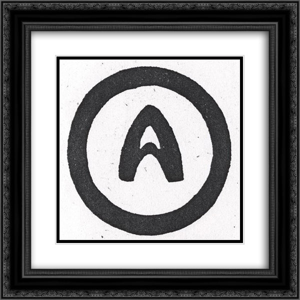 Logo of the publishing house Alatas 20x20 Black Ornate Wood Framed Art Print Poster with Double Matting by Roerich, Nicholas