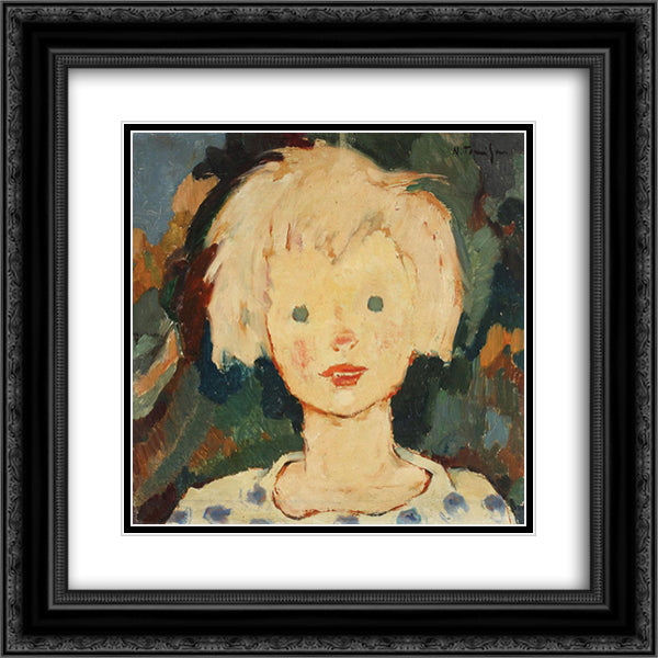 Forester's Son 20x20 Black Ornate Wood Framed Art Print Poster with Double Matting by Tonitza, Nicolae