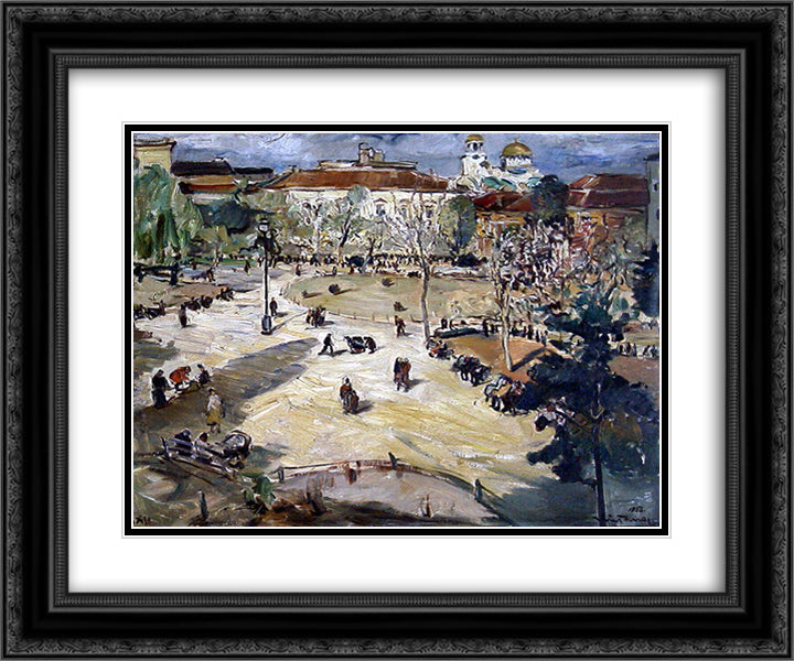unknown title 24x20 Black Ornate Wood Framed Art Print Poster with Double Matting by Tanev, Nikola