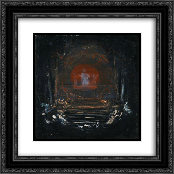 Behold the Celestial Bridegroom 20x20 Black Ornate Wood Framed Art Print Poster with Double Matting by Gyzis, Nikolaos