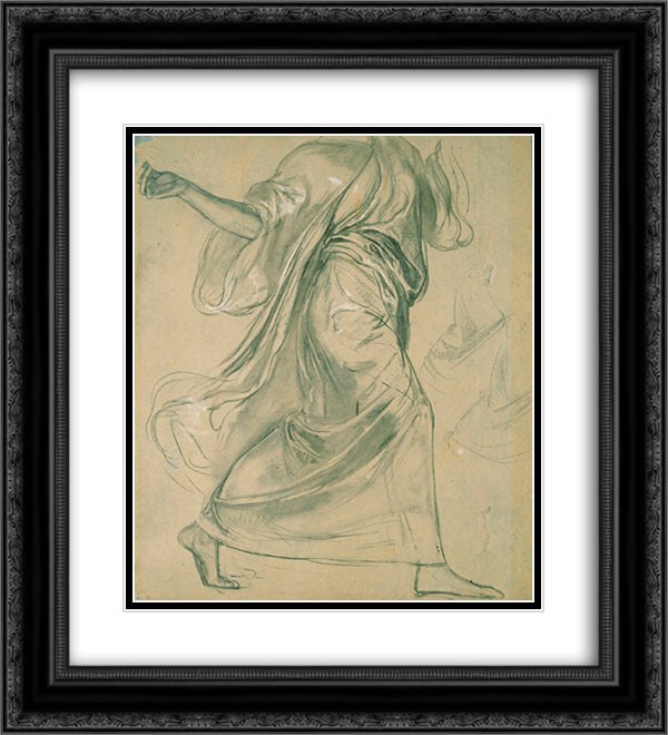 The Apotheosis of Bavaria, study 20x22 Black Ornate Wood Framed Art Print Poster with Double Matting by Gyzis, Nikolaos