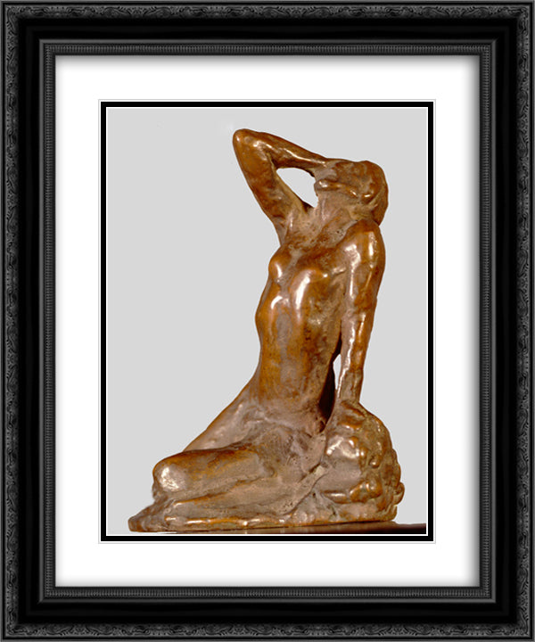 The pain 20x24 Black Ornate Wood Framed Art Print Poster with Double Matting by Gyzis, Nikolaos