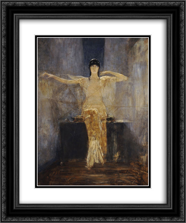 The spider 20x24 Black Ornate Wood Framed Art Print Poster with Double Matting by Gyzis, Nikolaos