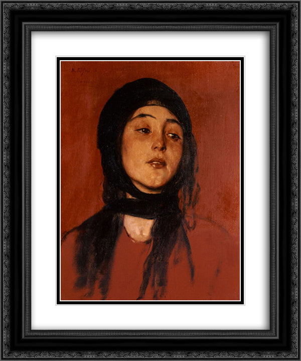 Wishbone 20x24 Black Ornate Wood Framed Art Print Poster with Double Matting by Gyzis, Nikolaos