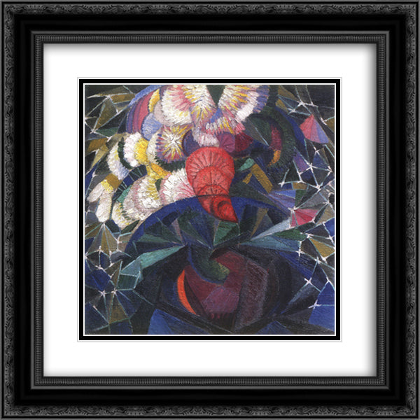 Bouquet of flowers 20x20 Black Ornate Wood Framed Art Print Poster with Double Matting by Bogomazov, Oleksandr