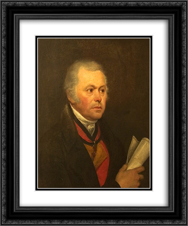 Portrait of Aleksey Ivanovich Korsakov 20x24 Black Ornate Wood Framed Art Print Poster with Double Matting by Kiprensky, Orest