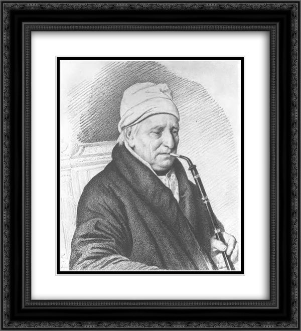 Portrait of Grigory Grigorievich Kushelev 20x22 Black Ornate Wood Framed Art Print Poster with Double Matting by Kiprensky, Orest