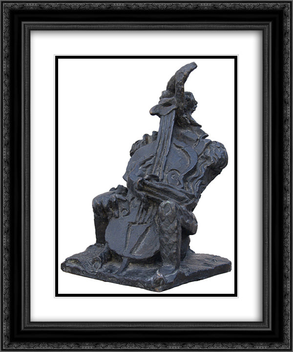 The second character 20x24 Black Ornate Wood Framed Art Print Poster with Double Matting by Zadkine, Ossip