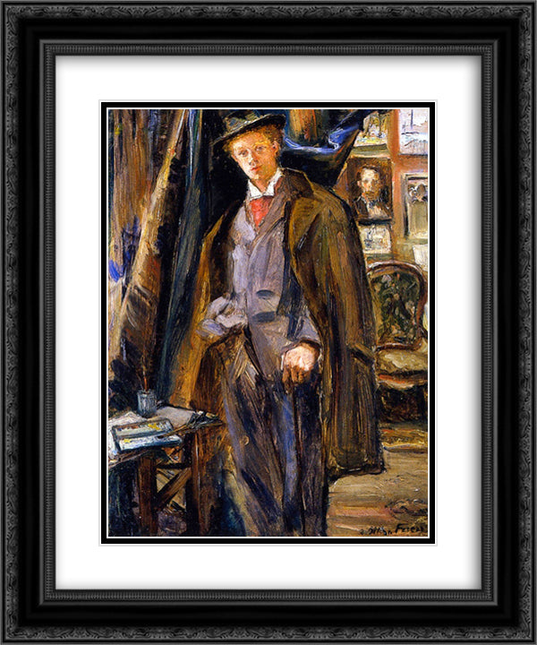 Dufy in the Studio 20x24 Black Ornate Wood Framed Art Print Poster with Double Matting by Friesz, Othon