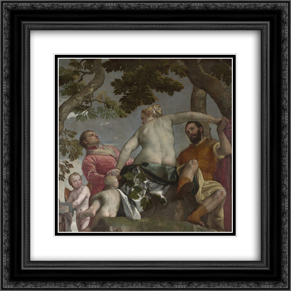 Unfaithfulness 20x20 Black Ornate Wood Framed Art Print Poster with Double Matting by Veronese, Paolo