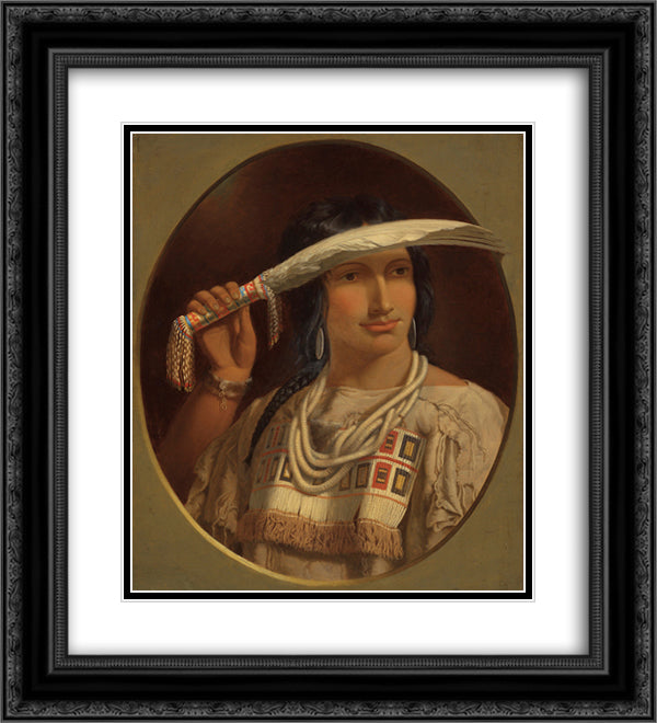 Cunnawa-bum 20x22 Black Ornate Wood Framed Art Print Poster with Double Matting by Kane, Paul