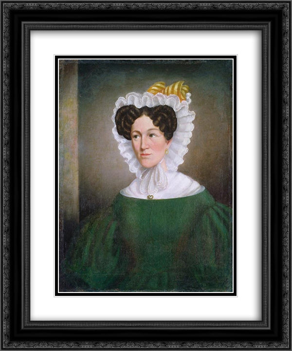 Eliza Clarke Cory Clench 20x24 Black Ornate Wood Framed Art Print Poster with Double Matting by Kane, Paul