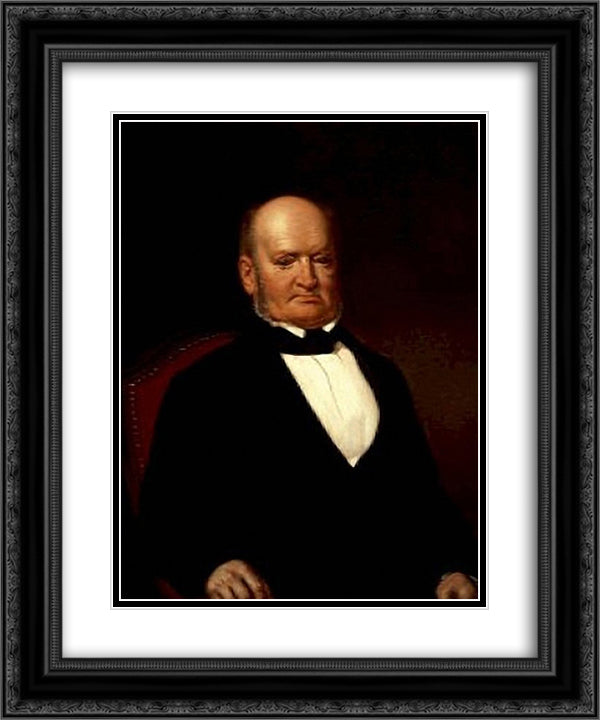 George Gurnett 20x24 Black Ornate Wood Framed Art Print Poster with Double Matting by Kane, Paul