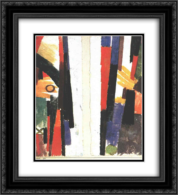 Side Panels for 'Anatomy of Aphrodite' 20x22 Black Ornate Wood Framed Art Print Poster with Double Matting by Klee, Paul