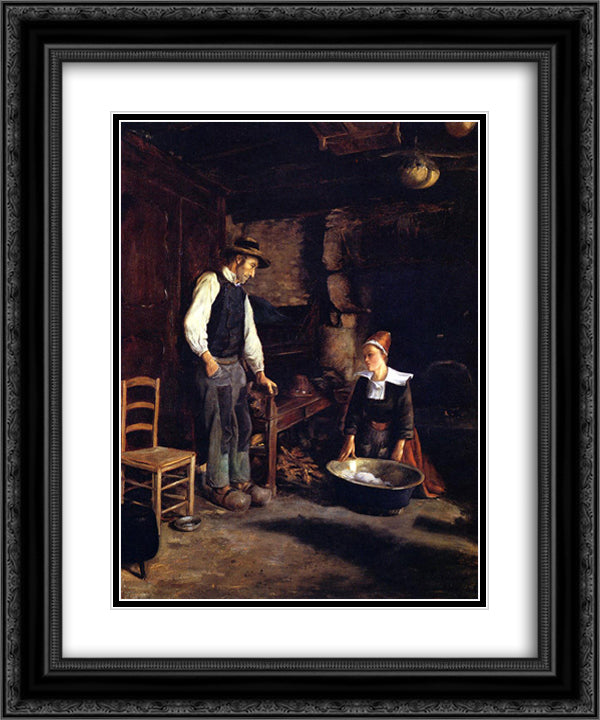Interior 20x24 Black Ornate Wood Framed Art Print Poster with Double Matting by Serusier, Paul