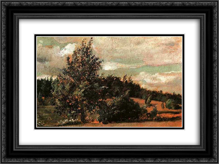 Landscape. Wind 24x18 Black Ornate Wood Framed Art Print Poster with Double Matting by Filonov, Pavel