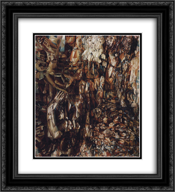 War with Germany 20x22 Black Ornate Wood Framed Art Print Poster with Double Matting by Filonov, Pavel