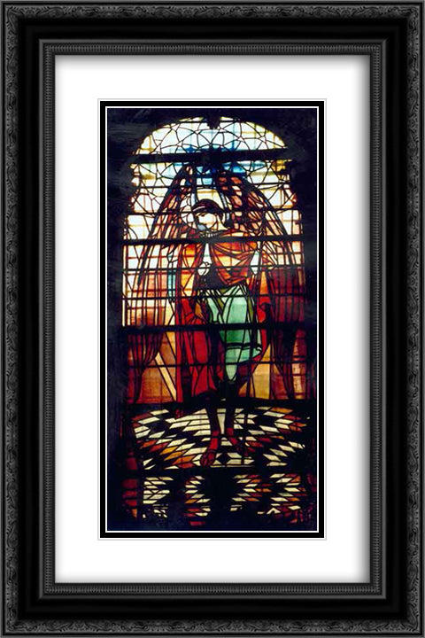 Archangel Gabriel (Church of the Assumption of the Blessed Virgin Mary 16x24 Black Ornate Wood Framed Art Print Poster with Double Matting by Kholodny (Elder), Petro