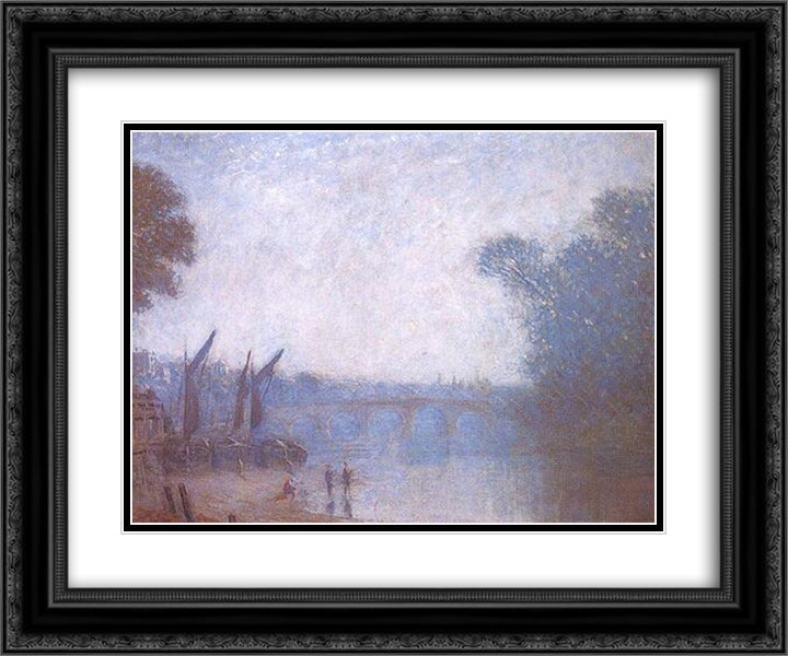 A Classic Landscape, Richmond 24x20 Black Ornate Wood Framed Art Print Poster with Double Matting by Steer, Philip Wilson