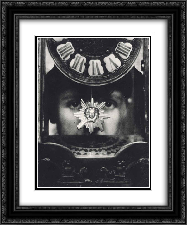 Tomorow is Mystery 20x24 Black Ornate Wood Framed Art Print Poster with Double Matting by Dubreuil, Pierre