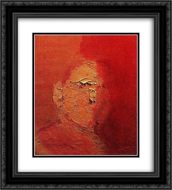 unknown title 20x22 Black Ornate Wood Framed Art Print Poster with Double Matting by Tal Coat, Pierre
