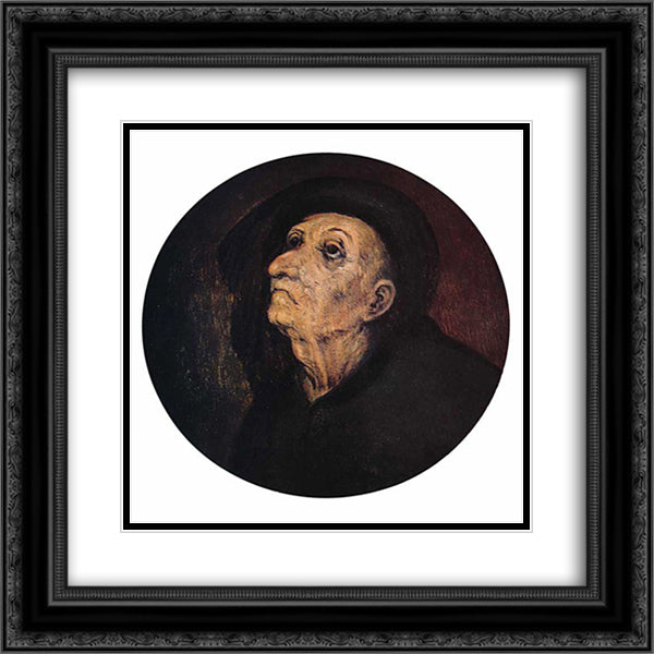 Religionist 20x20 Black Ornate Wood Framed Art Print Poster with Double Matting by Bruegel the Elder, Pieter
