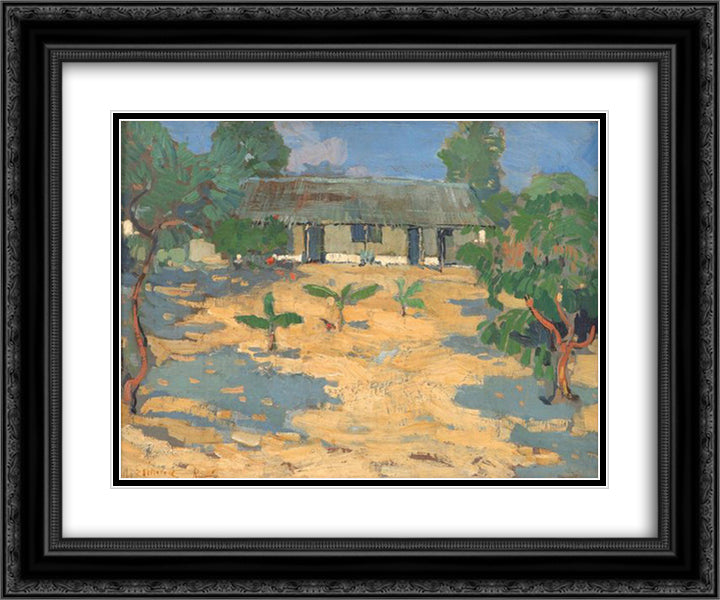 Cottage, Nelspruit 24x20 Black Ornate Wood Framed Art Print Poster with Double Matting by Wenning, Pieter