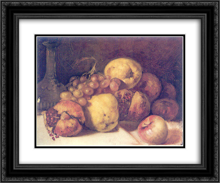 Still life 24x20 Black Ornate Wood Framed Art Print Poster with Double Matting by Lembesis, Polychronis