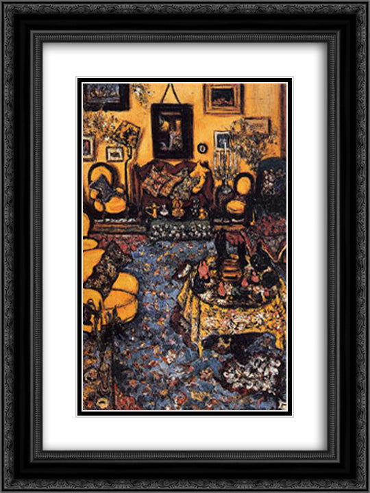 My Summer House, Buyukdere 18x24 Black Ornate Wood Framed Art Print Poster with Double Matting by Zeid, Princess Fahrelnissa