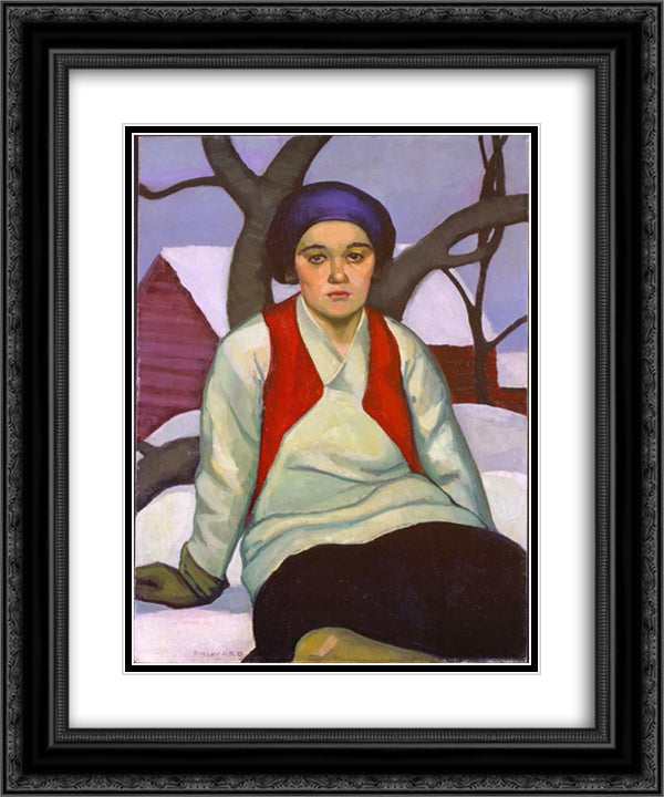 Anna 20x24 Black Ornate Wood Framed Art Print Poster with Double Matting by Heward, Prudence