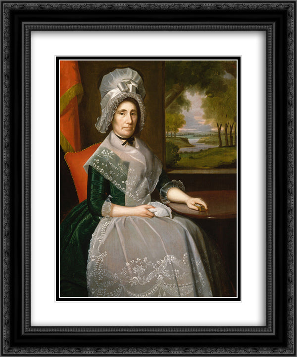 Mrs. Richard Alsop 20x24 Black Ornate Wood Framed Art Print Poster with Double Matting by Earl, Ralph