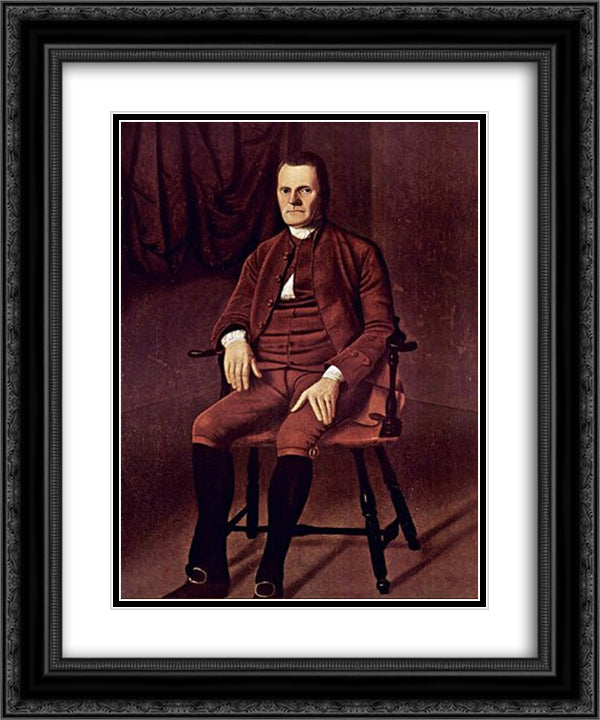 Portrait of Roger Sherman 20x24 Black Ornate Wood Framed Art Print Poster with Double Matting by Earl, Ralph