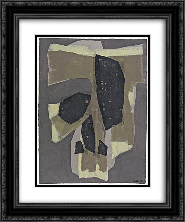 Kreuzweg 20x24 Black Ornate Wood Framed Art Print Poster with Double Matting by Ubac, Raoul