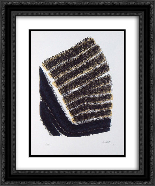 Un coin de terre 20x24 Black Ornate Wood Framed Art Print Poster with Double Matting by Ubac, Raoul