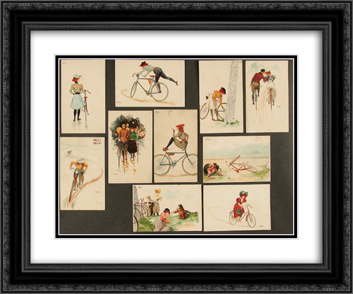 All healing 24x20 Black Ornate Wood Framed Art Print Poster with Double Matting by Kirchner, Raphael