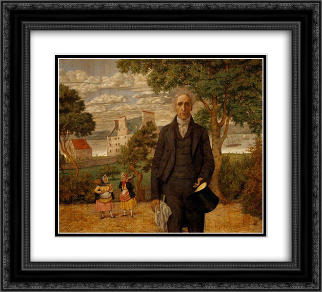 Sir Alexander Morison 22x20 Black Ornate Wood Framed Art Print Poster with Double Matting by Dadd, Richard