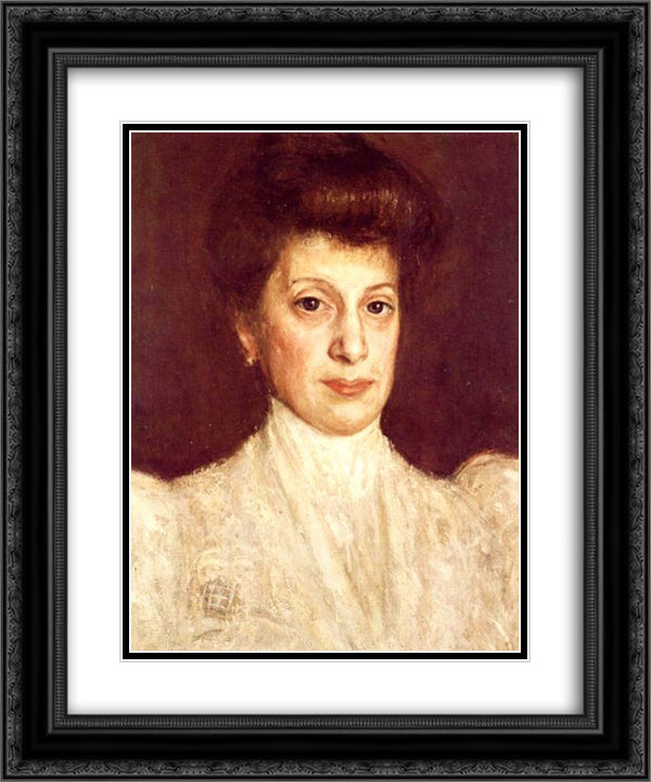 Anna Baumer 20x24 Black Ornate Wood Framed Art Print Poster with Double Matting by Gerstl, Richard