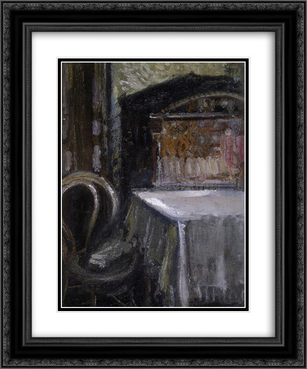 Room 20x24 Black Ornate Wood Framed Art Print Poster with Double Matting by Gerstl, Richard