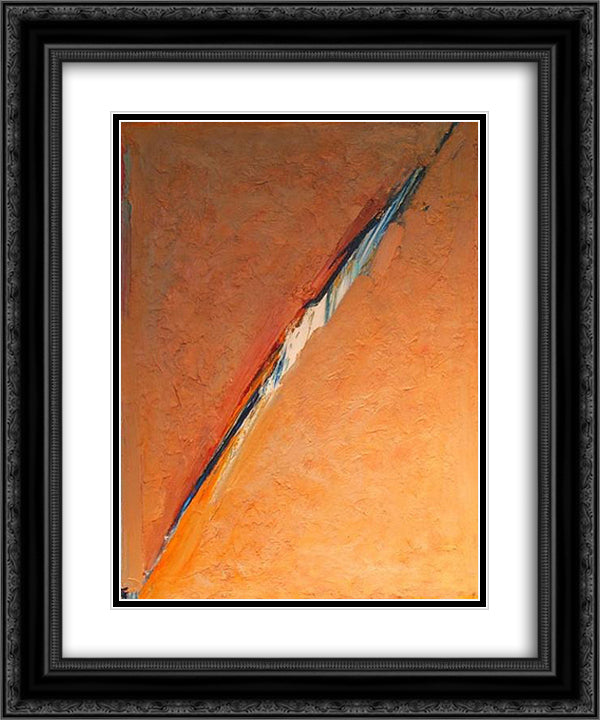 City #36 Part 2 20x24 Black Ornate Wood Framed Art Print Poster with Double Matting by Ruben, Richards