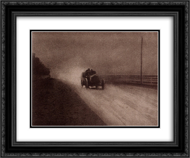 Speed 24x20 Black Ornate Wood Framed Art Print Poster with Double Matting by Demachy, Robert