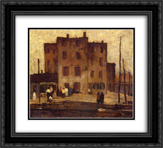 Jack's Castle 22x20 Black Ornate Wood Framed Art Print Poster with Double Matting by Spencer, Robert