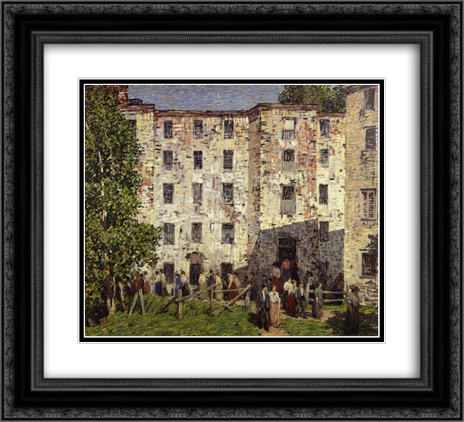 The Closing Hour 22x20 Black Ornate Wood Framed Art Print Poster with Double Matting by Spencer, Robert