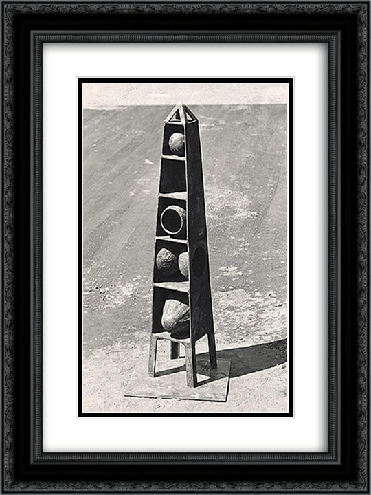 Obelisk 18x24 Black Ornate Wood Framed Art Print Poster with Double Matting by Vollmer, Ruth